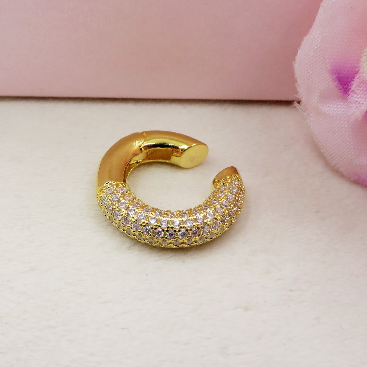 SERENITY Earcuff ZIRCONATO in ARGENTO 925 - Earcuff con cubic zirconia
