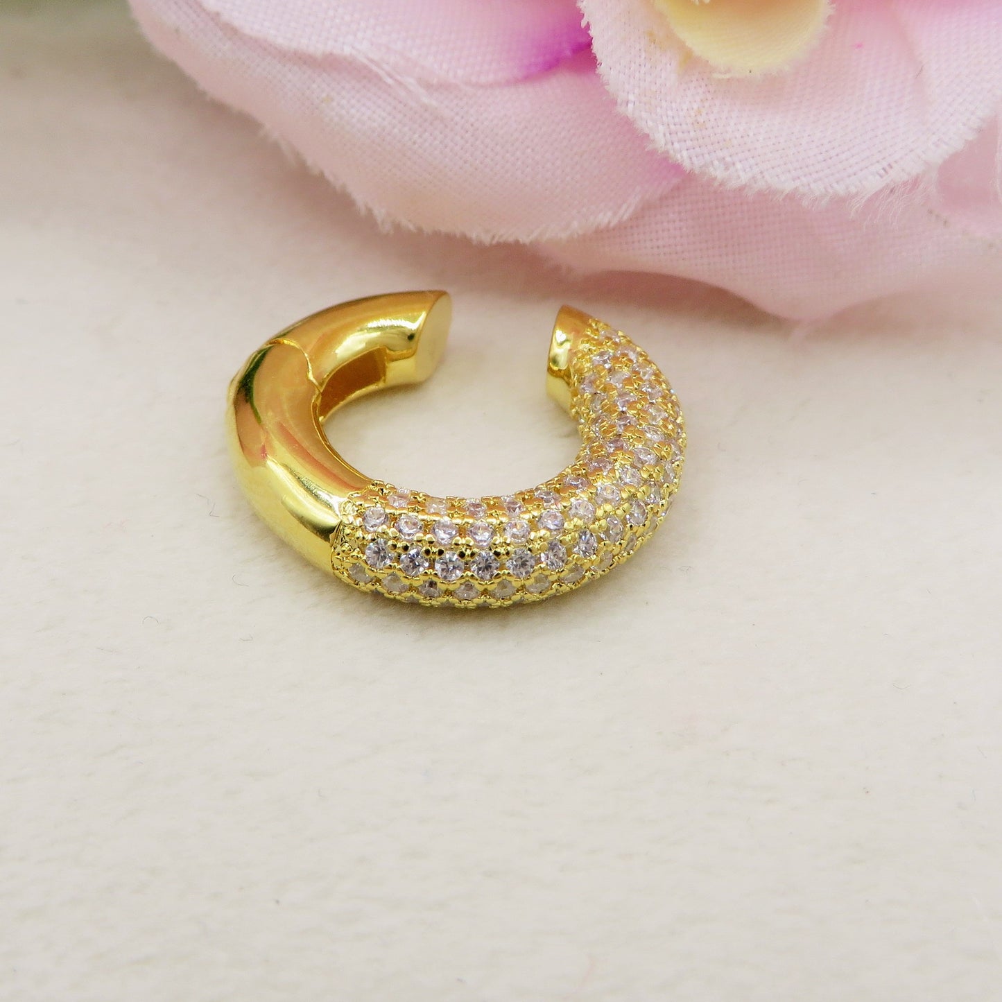 SERENITY Earcuff ZIRCONATO in ARGENTO 925 - Earcuff con cubic zirconia