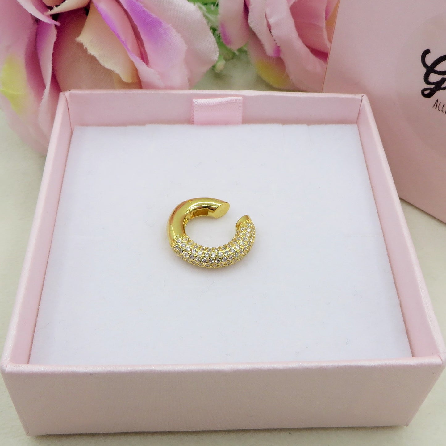 SERENITY Earcuff ZIRCONATO in ARGENTO 925 - Earcuff con cubic zirconia