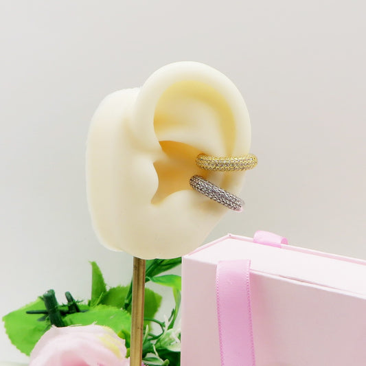 SERENITY Earcuff ZIRCONATO in ARGENTO 925 - Earcuff con cubic zirconia