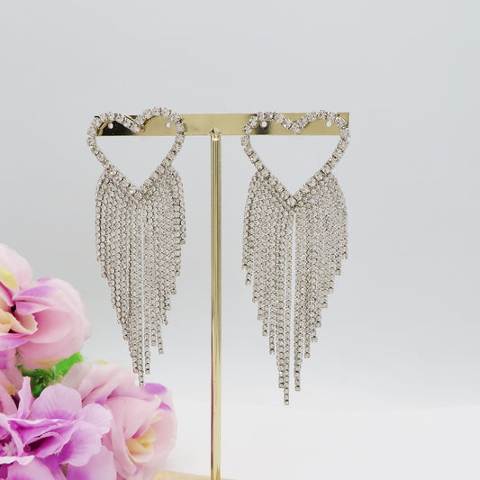 MARLENE ~ Orecchini a cascata in Cubic Zirconia