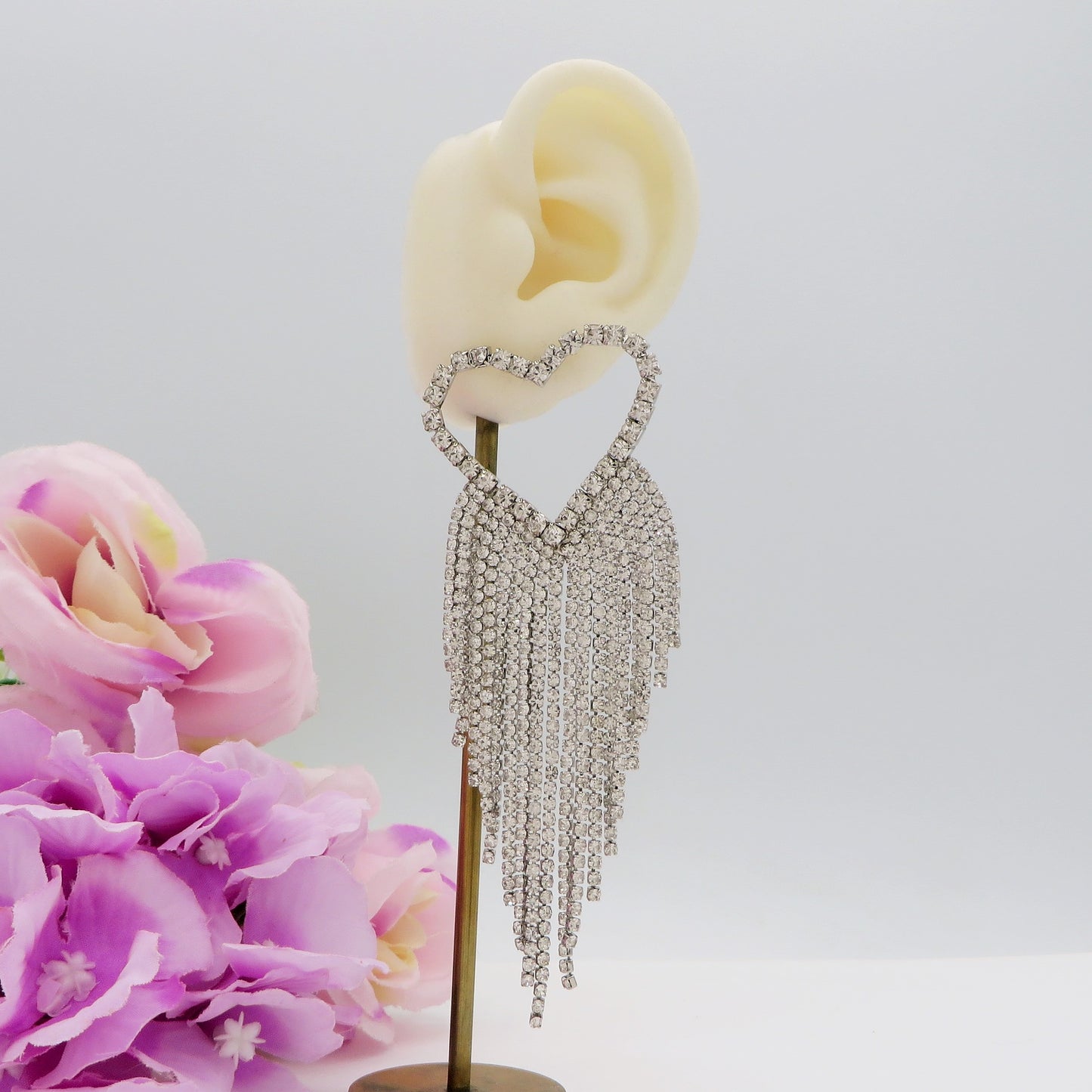 MARLENE ~ Orecchini a cascata in Cubic Zirconia