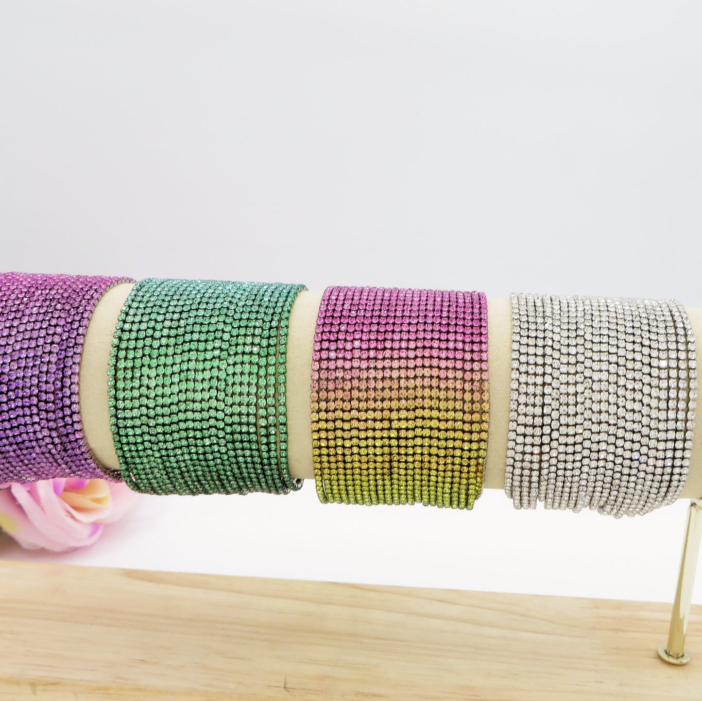 PRECIOUS - Bracciale Tennis 22 fili in Cubic Zirconia degrade'