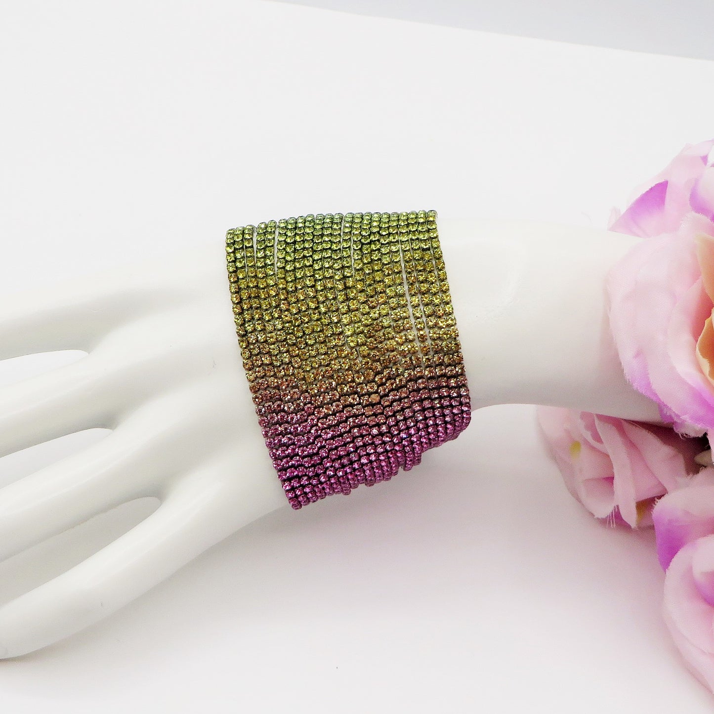 PRECIOUS - Bracciale Tennis 22 fili in Cubic Zirconia degrade'