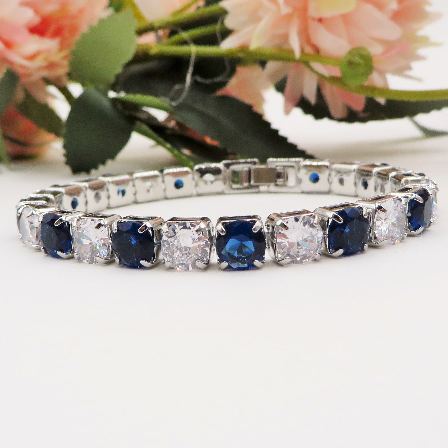 Melanie ~Rainbow-Bracciale tennis in Cubic Zirconia