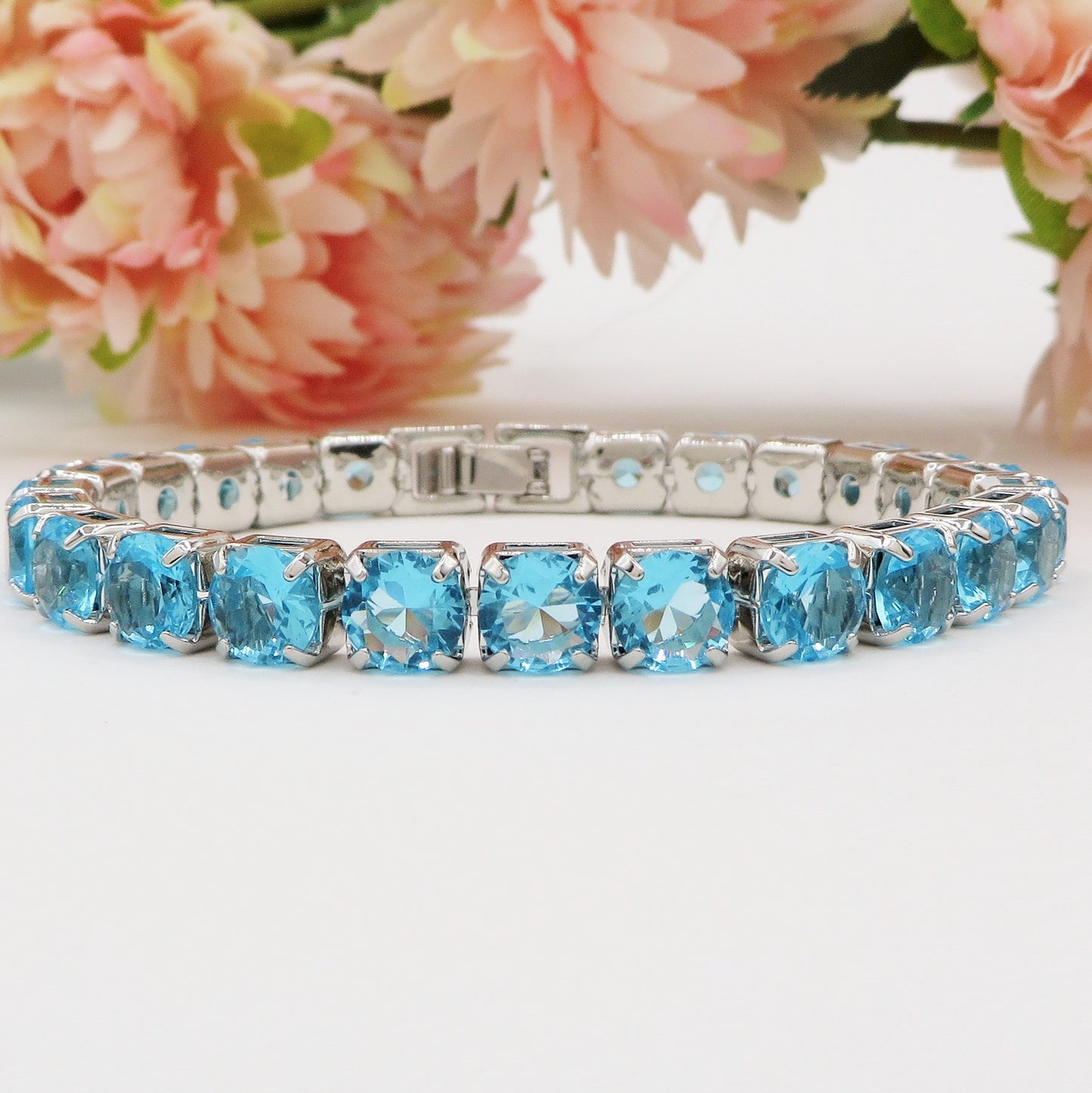Melanie ~Rainbow-Bracciale tennis in Cubic Zirconia