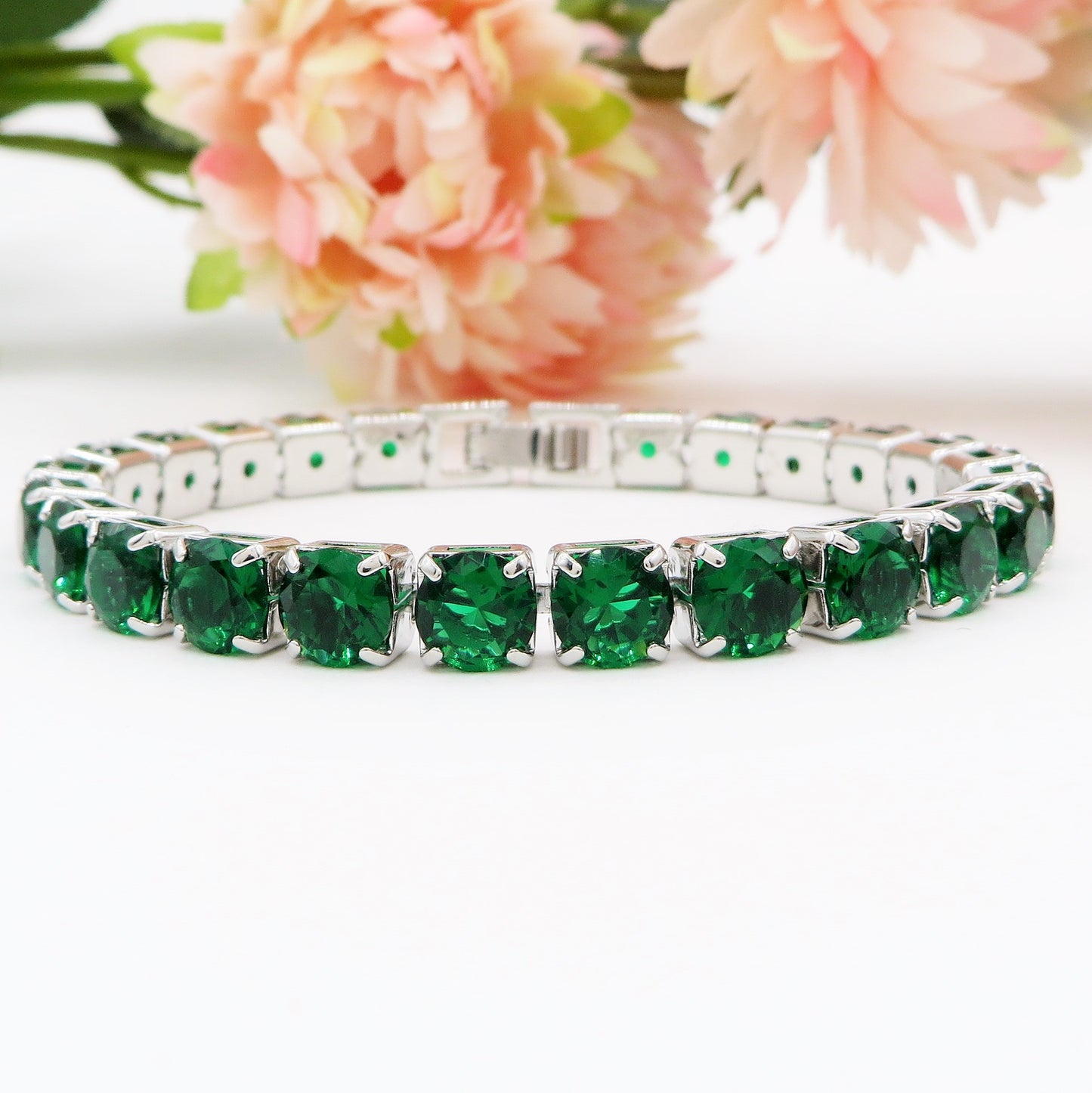 Melanie ~Rainbow-Bracciale tennis in Cubic Zirconia