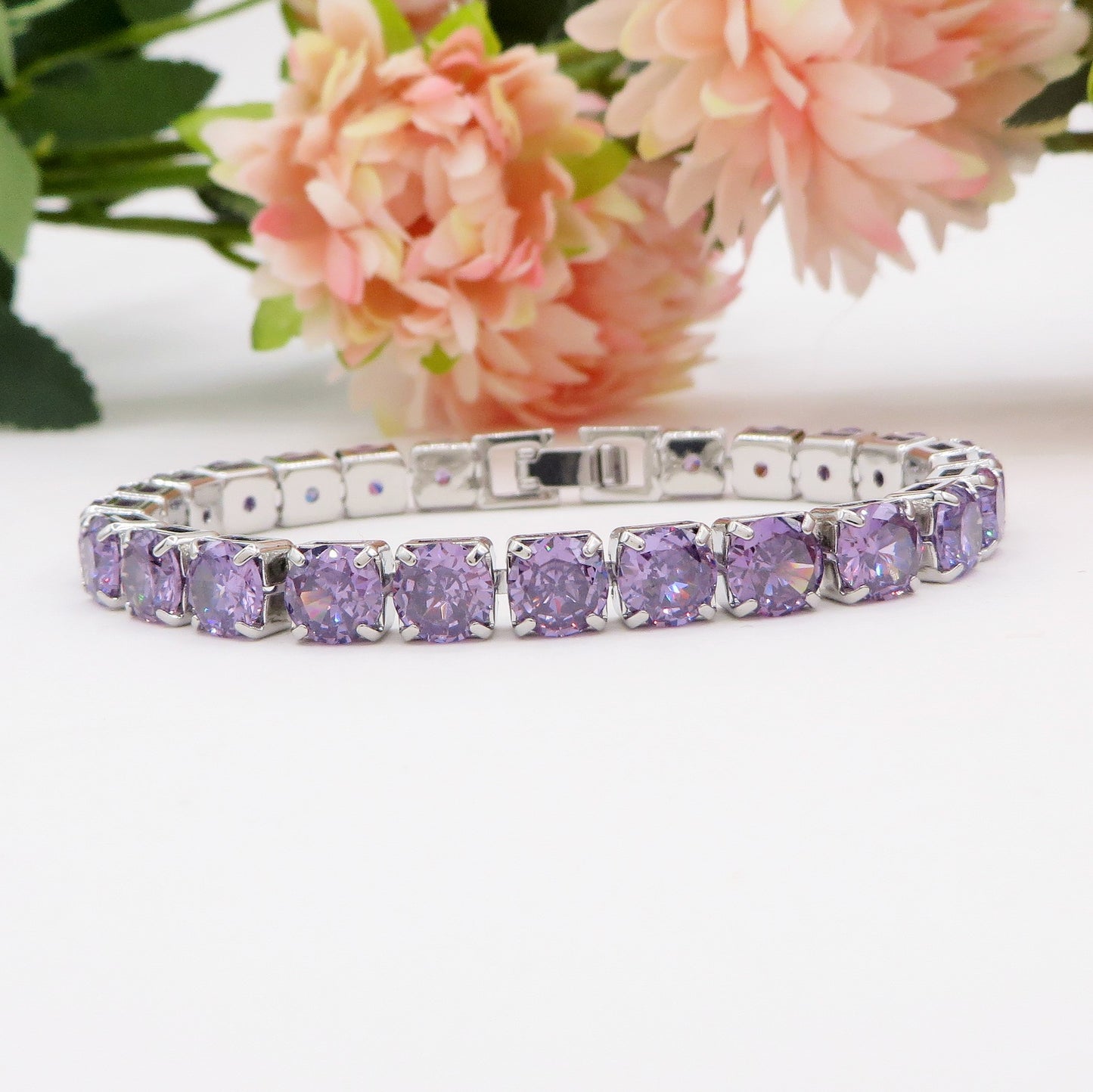 Melanie ~Rainbow-Bracciale tennis in Cubic Zirconia