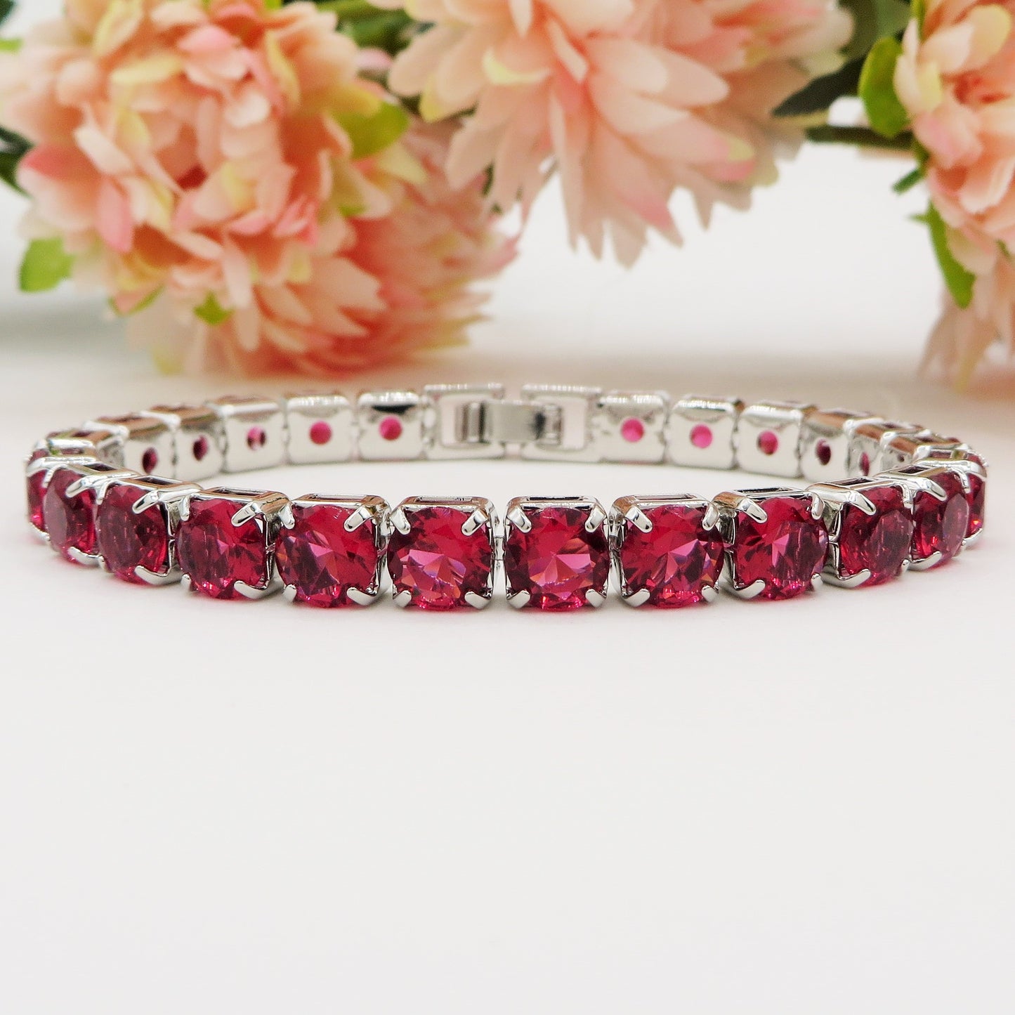 Melanie ~Rainbow-Bracciale tennis in Cubic Zirconia
