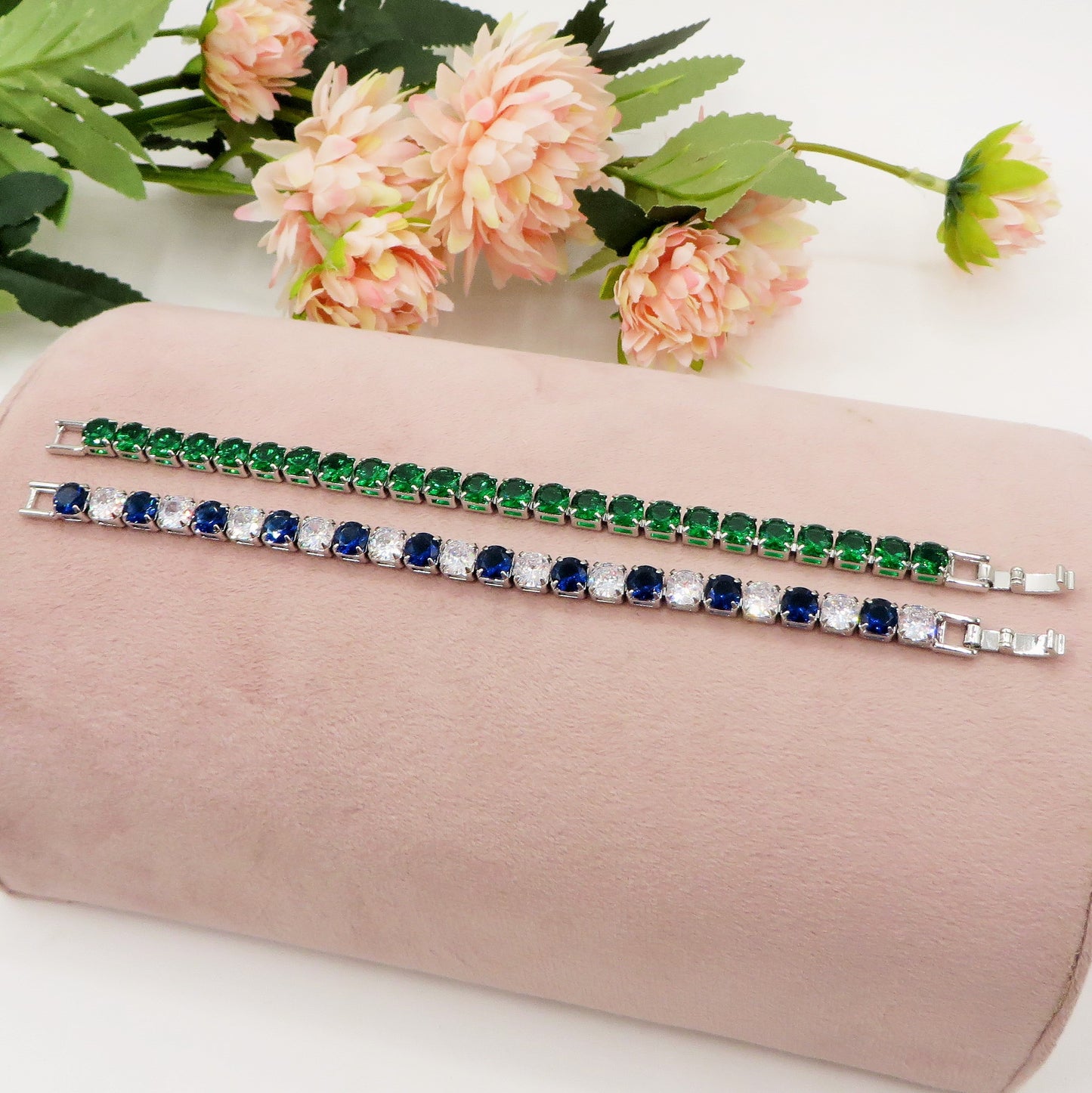 Melanie ~Rainbow-Bracciale tennis in Cubic Zirconia