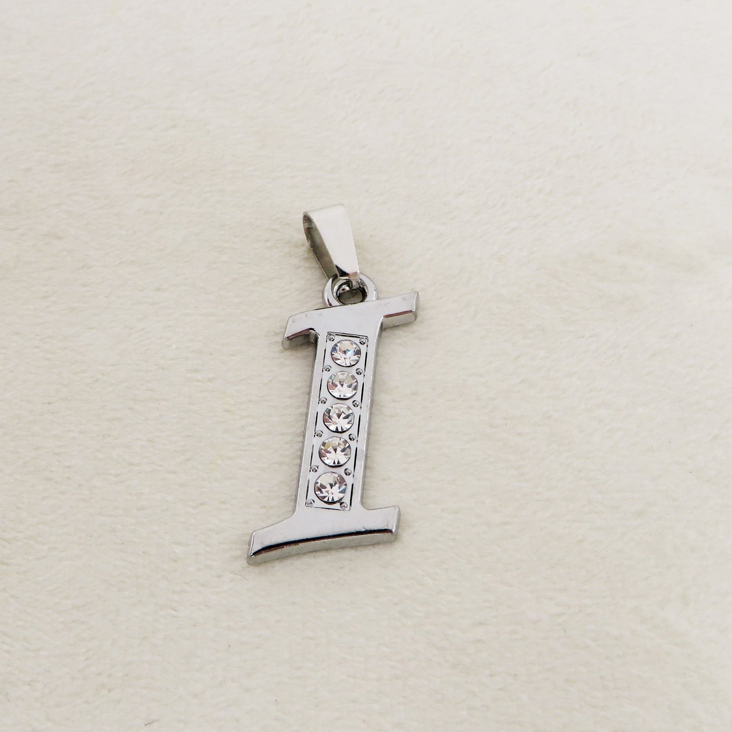 ENGLISH LUXURY INITIAL ~ Collana UNISEX maxi iniziale XL zirconata corsiva + catena diamantata o veneziana