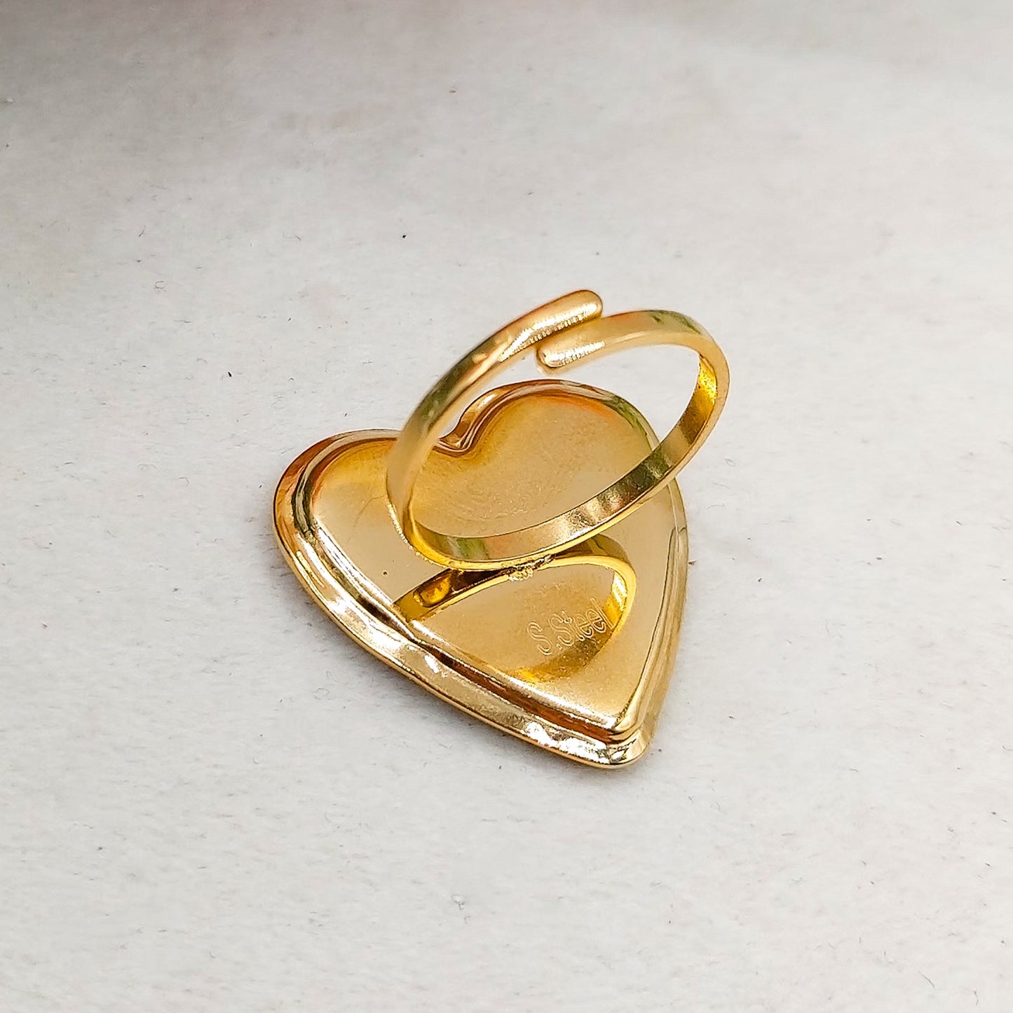 Fleurs de Tulipe 🌷 Anello regolabile con fiori vintage - Acciaio Inossidabile