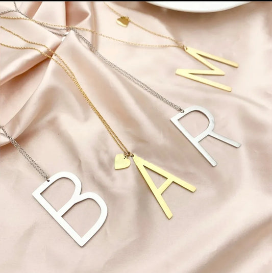 Collana INIZIALE XL Acciaio inossidabile