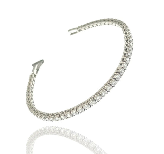 Melanie LUXE ~Bracciale tennis in Cubic Zirconia - ACCIAIO INOSSIDABILE