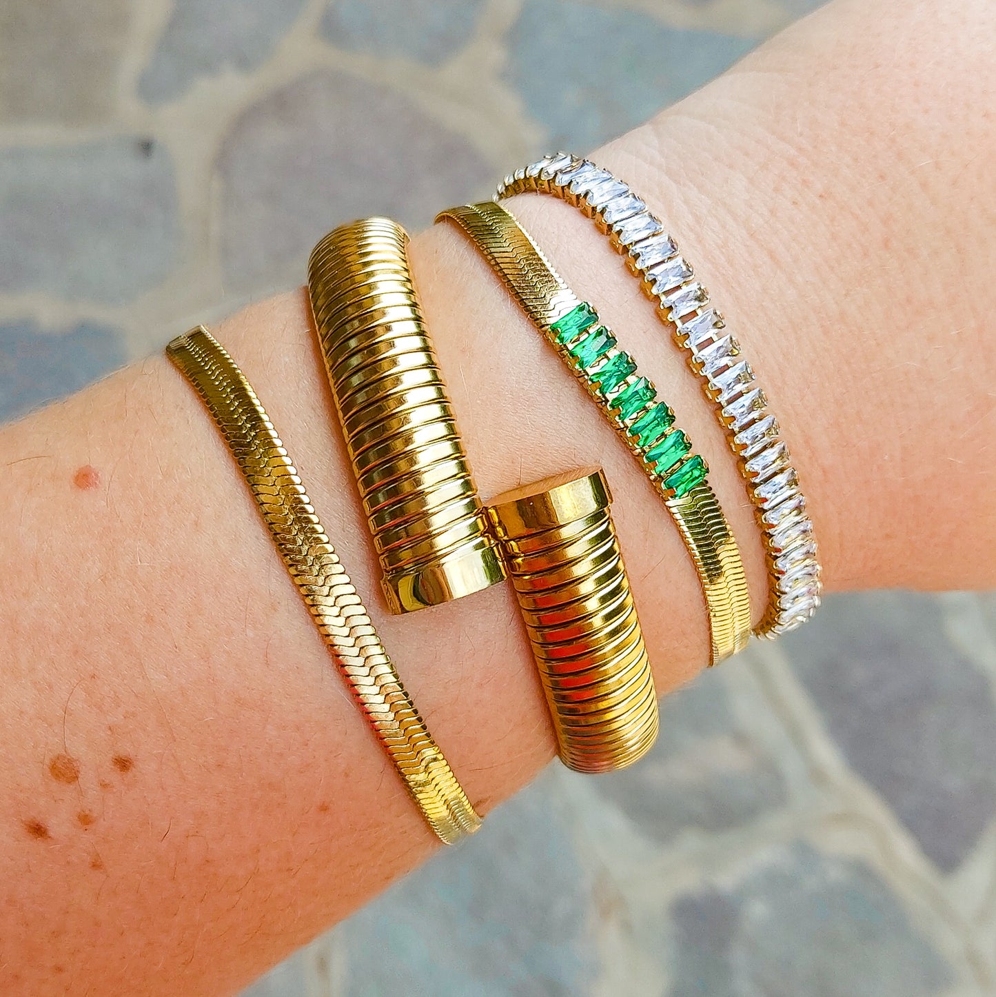 CASSANDRA ~ Acciaio Inossidabile-Bracciale TUBOGAS contrariè