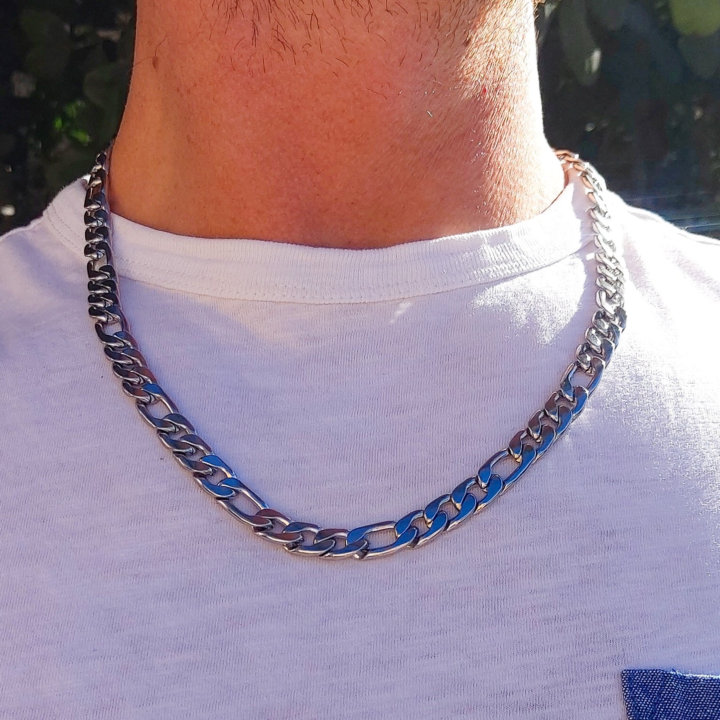 Collana catena GROUMETTE uomo 8mm ACCIAIO