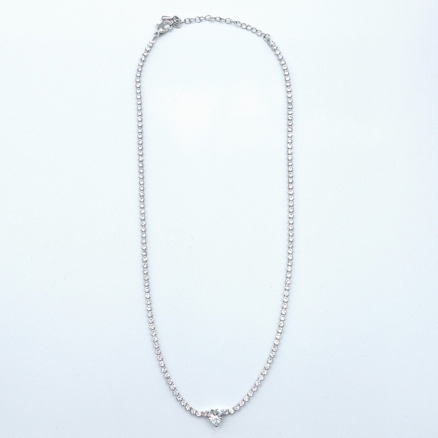 DIANA -"THE CRYSTAL SET"- 3 PCS- zirconia necklace+zirconia bracelet+zirconia earrings