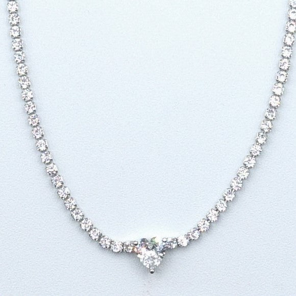 DIANA -"THE CRYSTAL SET"- 3 PCS- zirconia necklace+zirconia bracelet+zirconia earrings