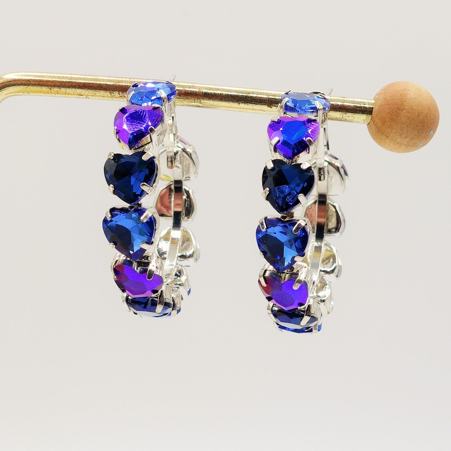 LUCE HEARTS - Hoops - Orecchini a cerchio con pietre sfaccettate