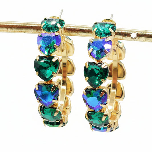 LUCE HEARTS - Hoops - Orecchini a cerchio con pietre sfaccettate