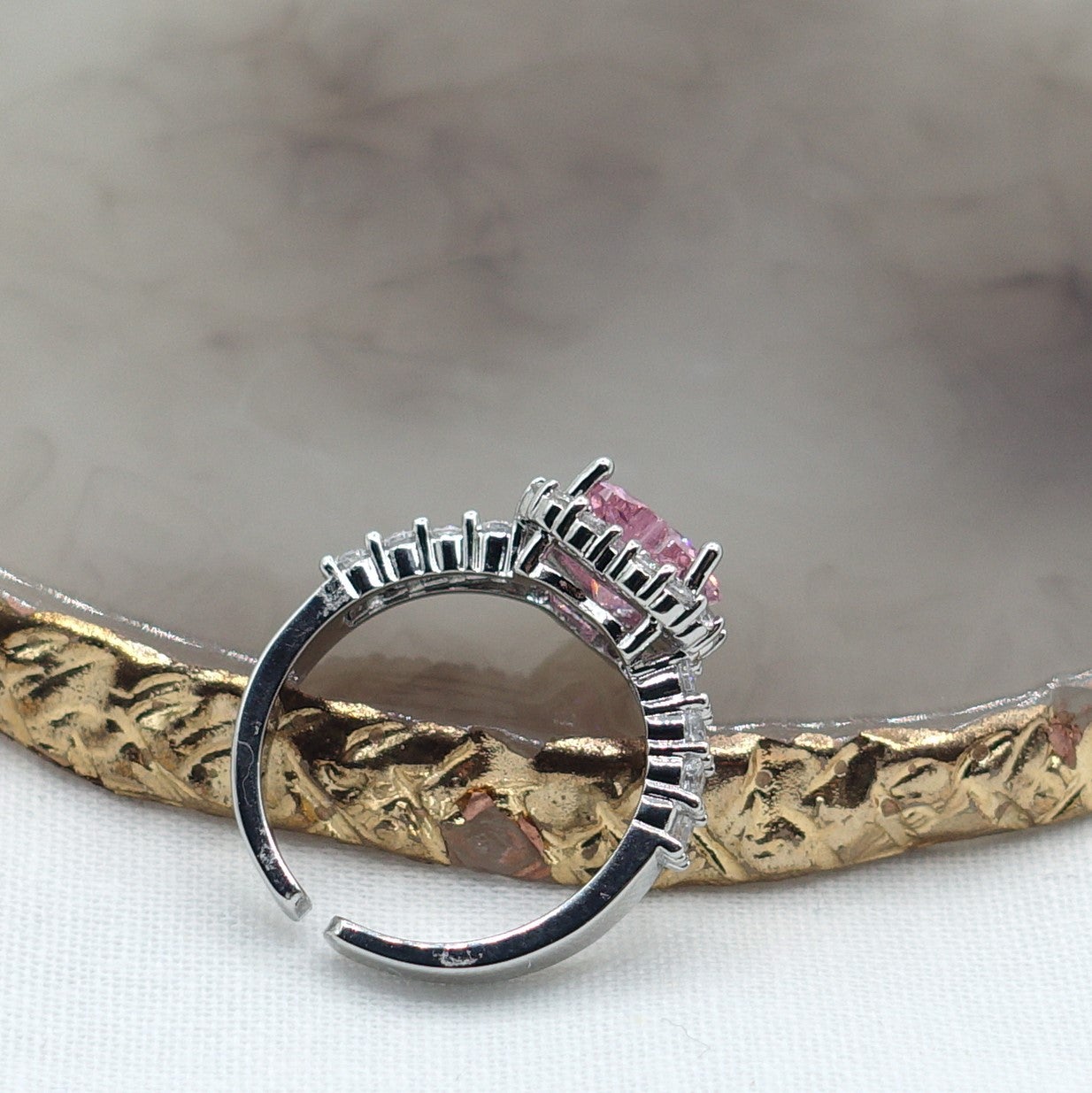 CHERIE - THE PINK DREAM BOX - SET abbinato Collier cubic zirconia forma di cuore
