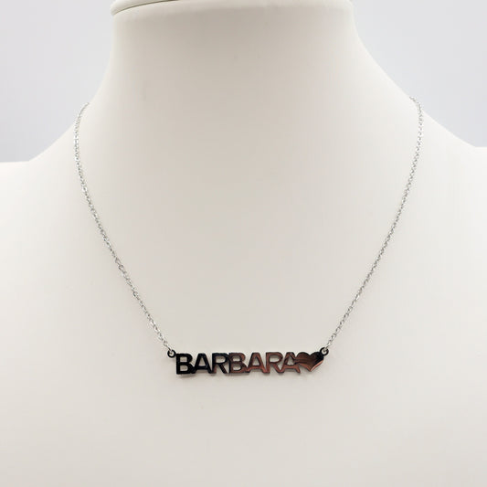 Collana "my name" HEART Acciaio inossidabile