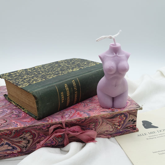 Urania~ CANDELA ARTISTICA PROFUMATA IN CERA DI SOIA- artigianale