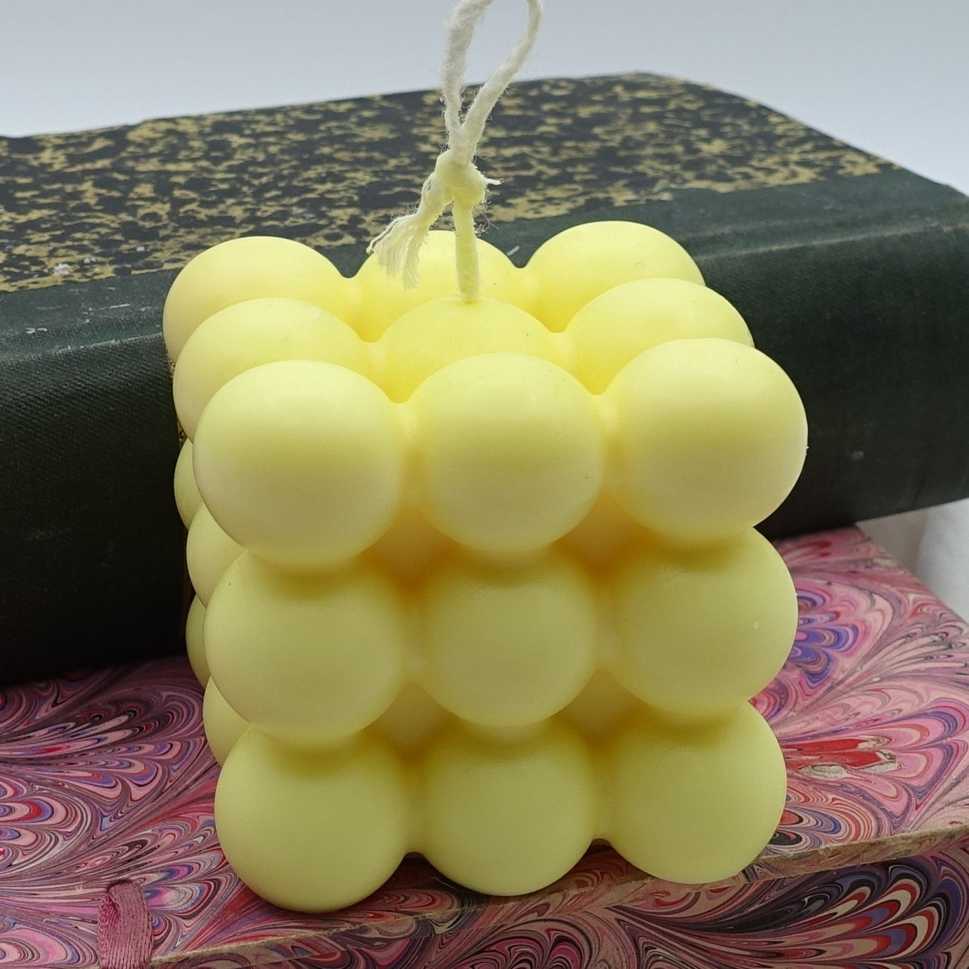 Andromeda ~ bubbles cube candle