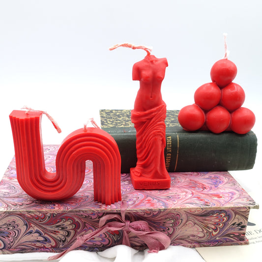 Set of 3 ~ Scented Soy Wax candles three pcs