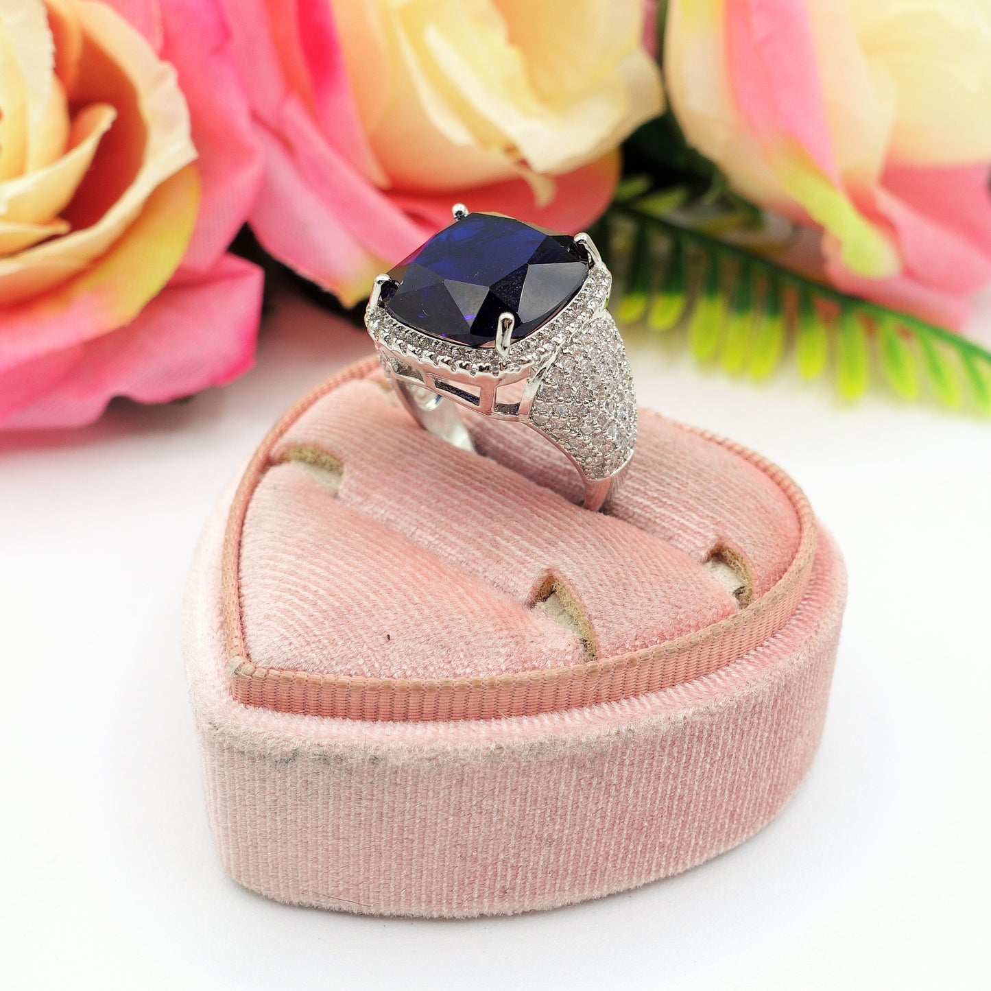 DIVINA - Cocktail ring regolabile con cubic zirconia