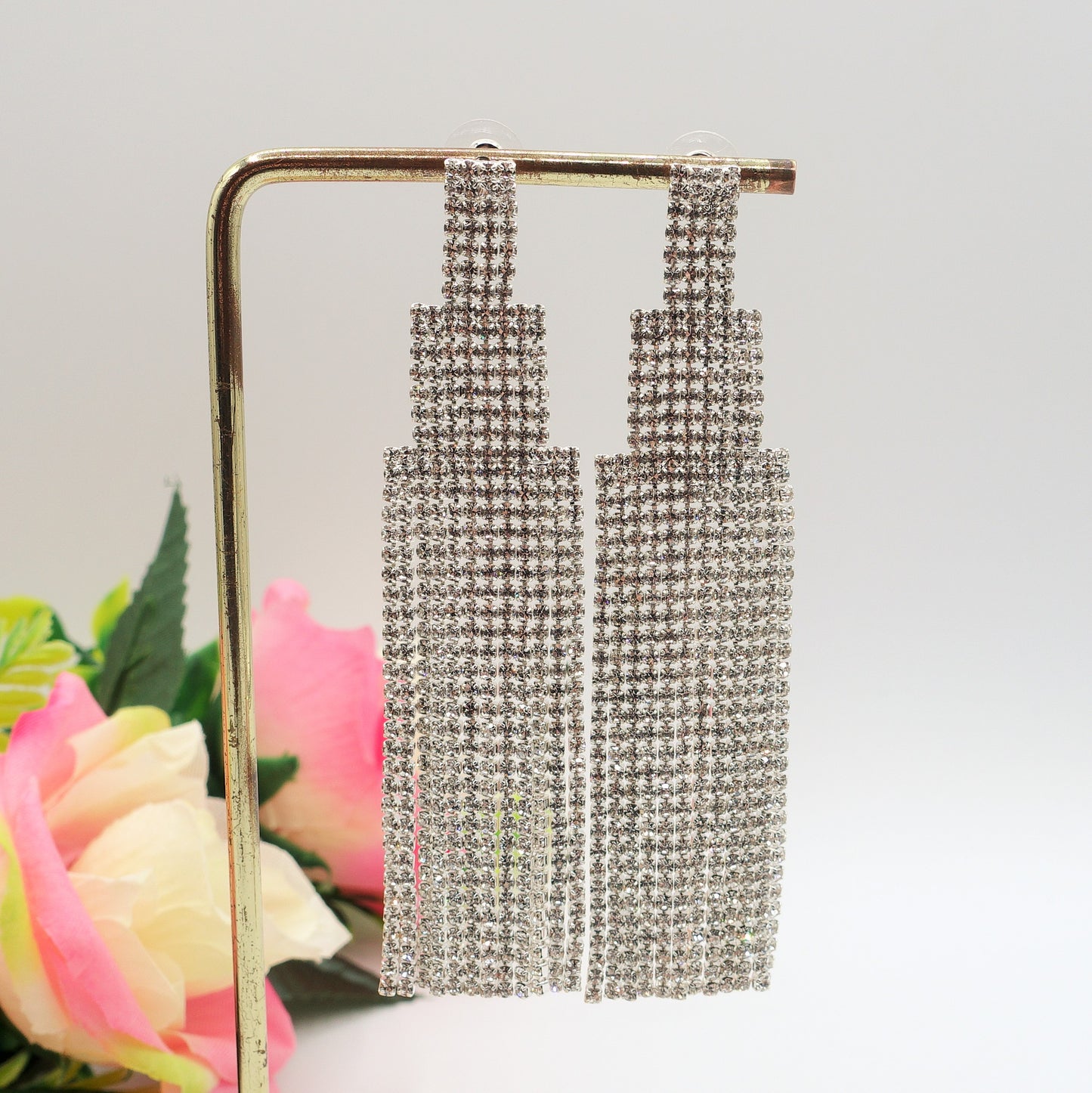 FARRAH ~ Orecchini a cascata in Cubic Zirconia