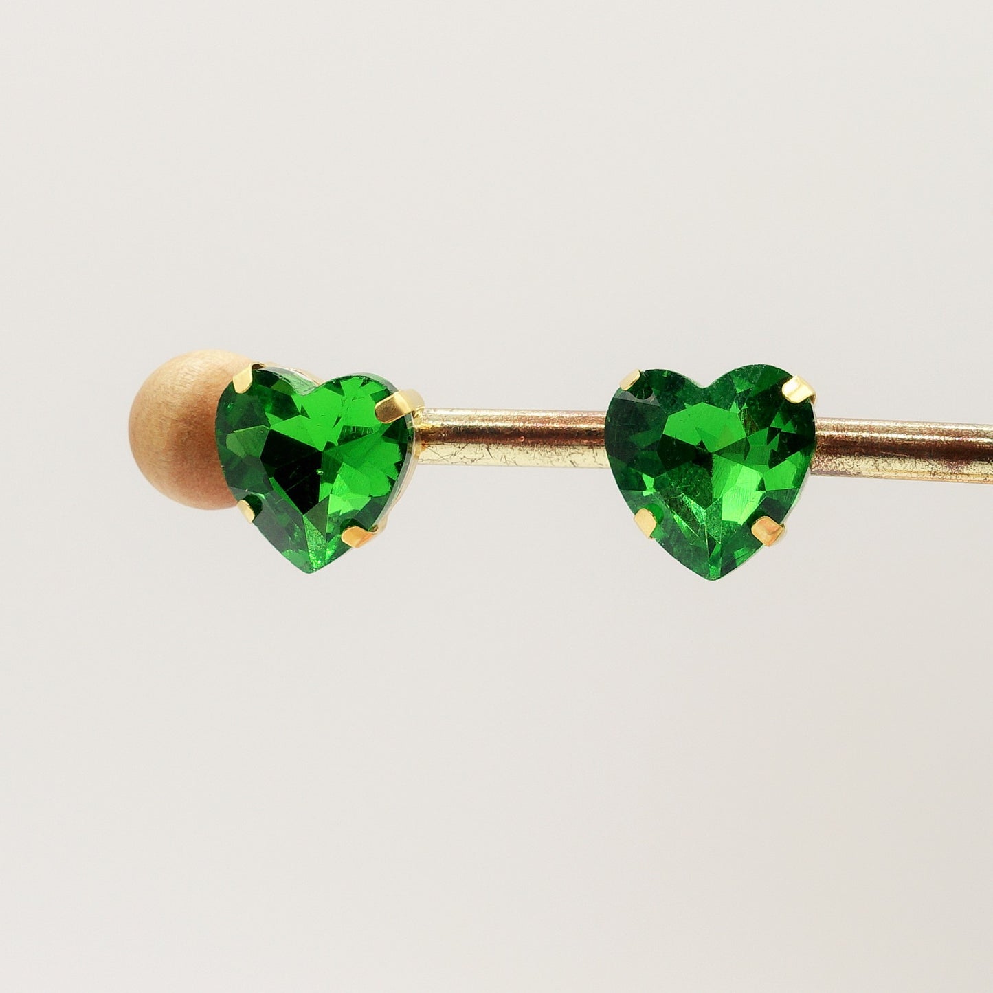 LUCE HEARTS Studs - Orecchini ACCIAIO INOSSIDABILE con pietre sfaccettate