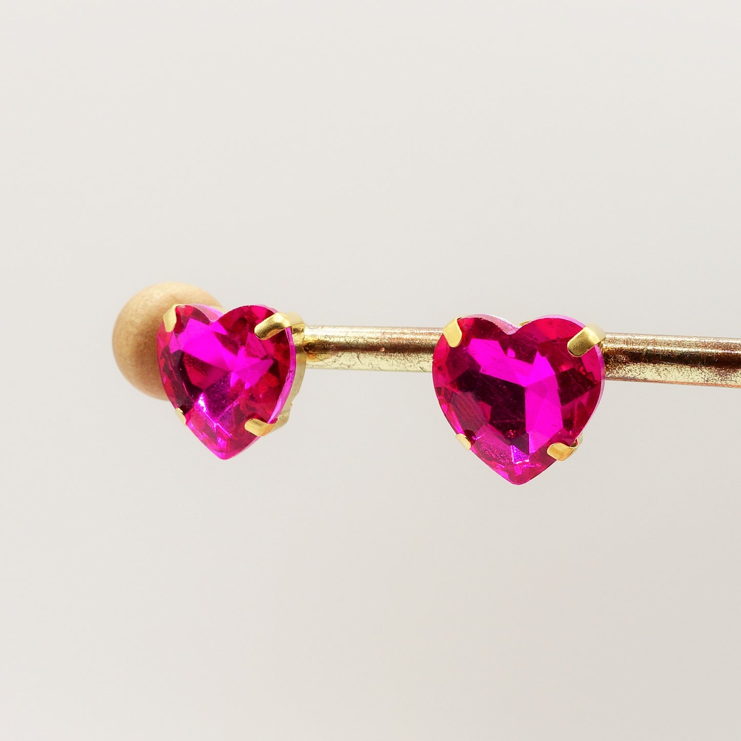 LUCE HEARTS Studs - Orecchini ACCIAIO INOSSIDABILE con pietre sfaccettate