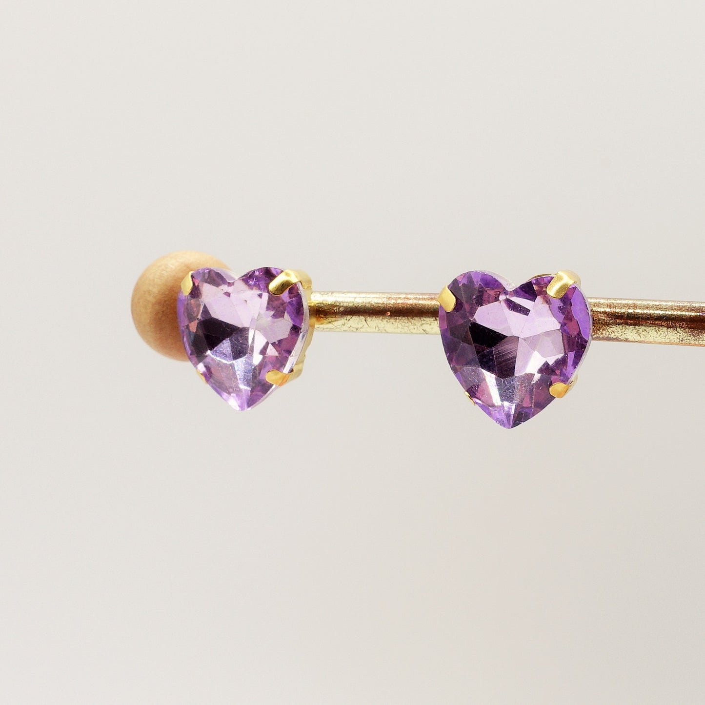 LUCE HEARTS Studs - Orecchini ACCIAIO INOSSIDABILE con pietre sfaccettate