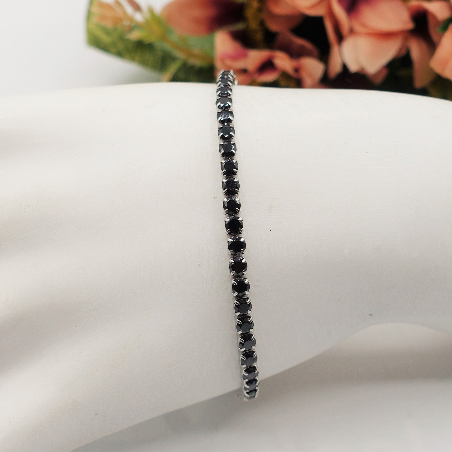 ALICIA ~ Bracciale tennis in ACCIAIO INOSSIDABILE con Cubic Zirconia