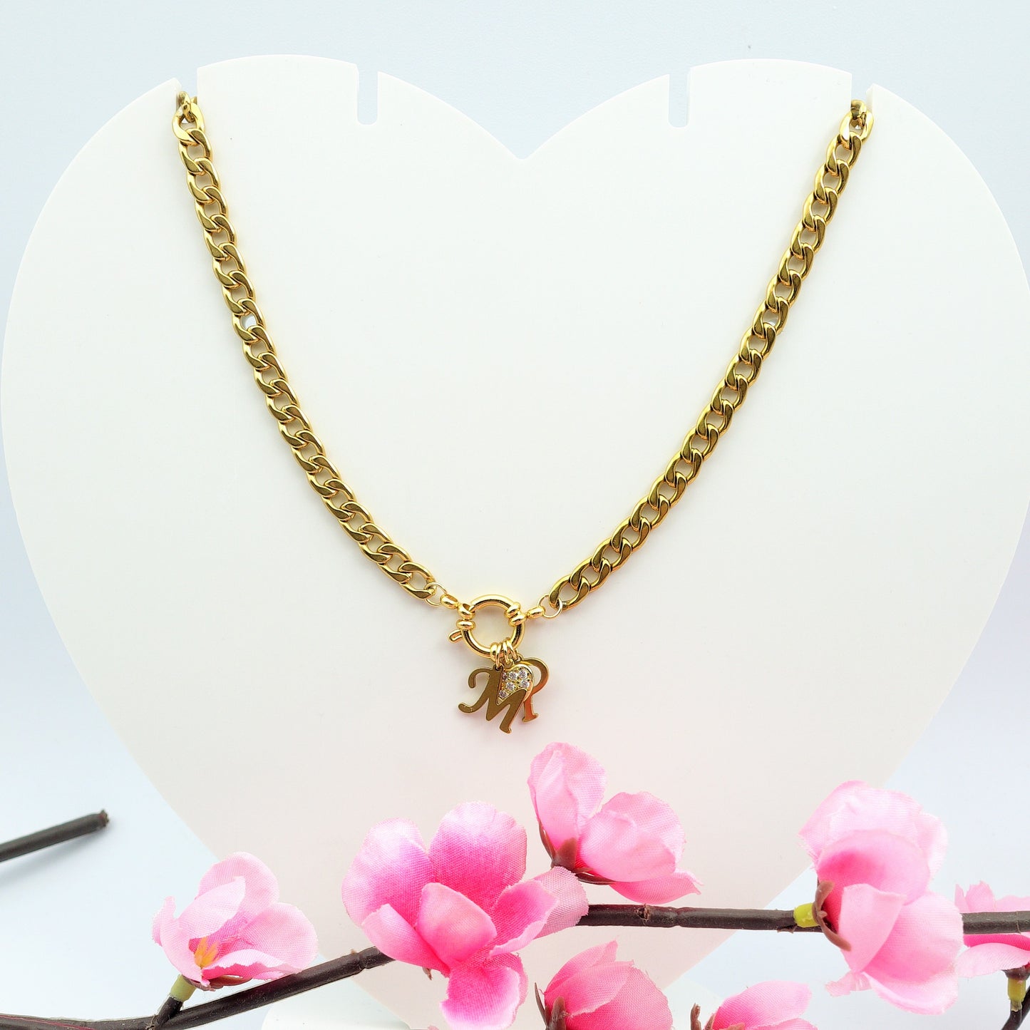 MY INITIALS ~ Collana Personalizzata Con le tue iniziali in Acciaio Inossidabile