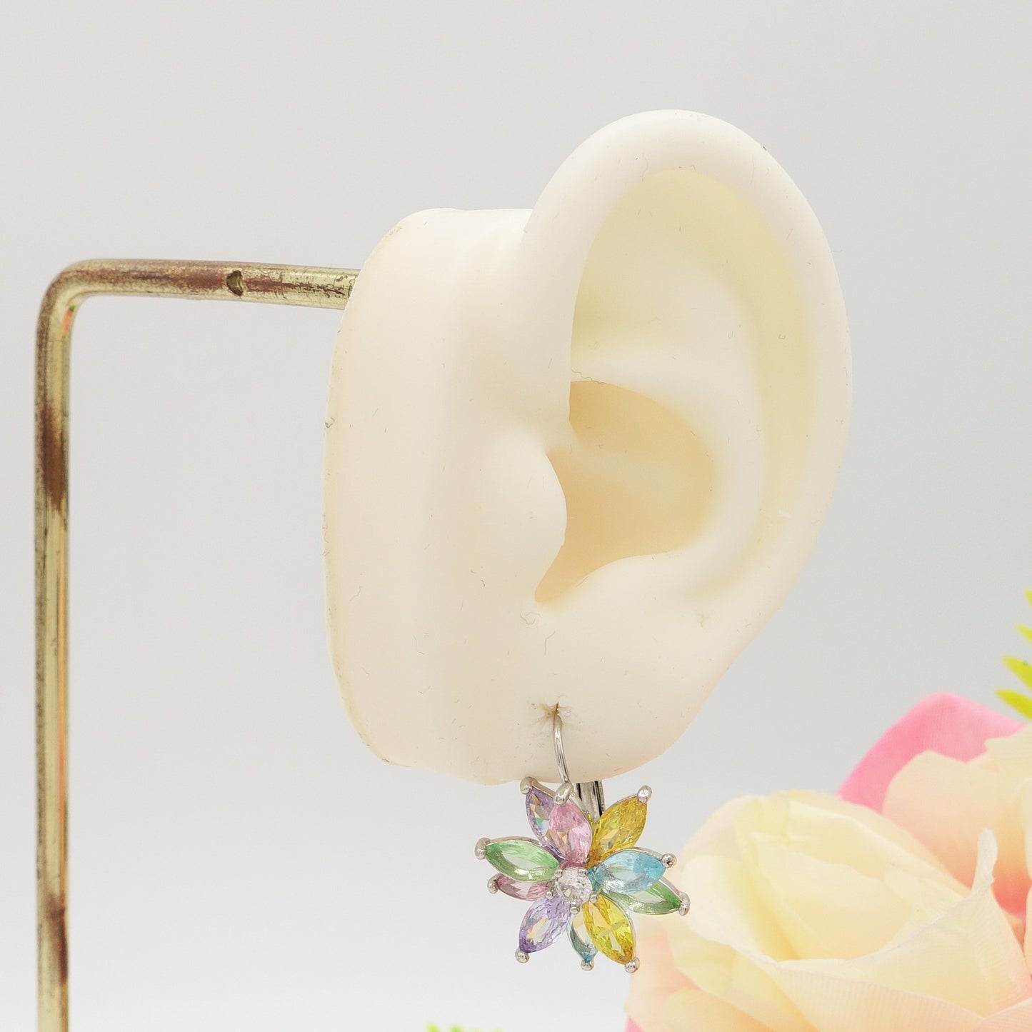 GWEN - Orecchini monachella in cubic zirconia