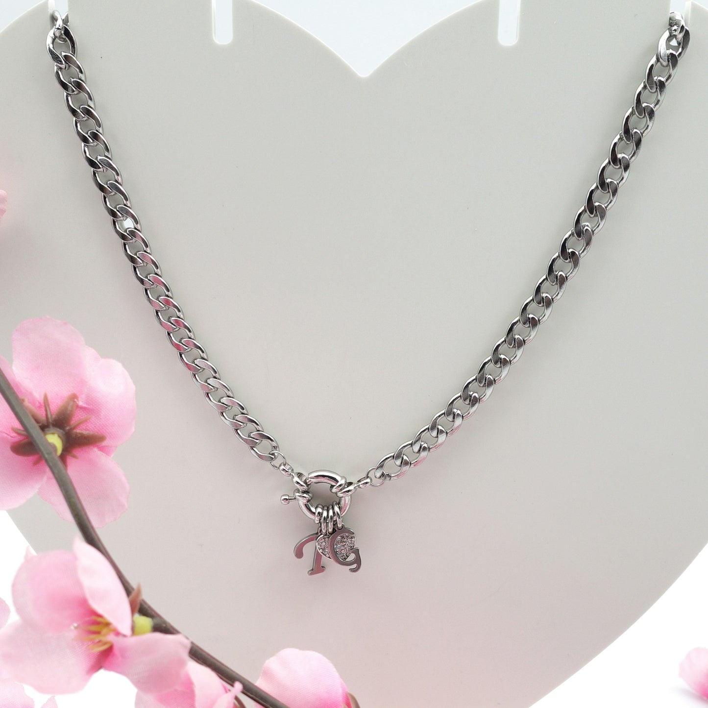 MY INITIALS ~ Collana Personalizzata Con le tue iniziali in Acciaio Inossidabile