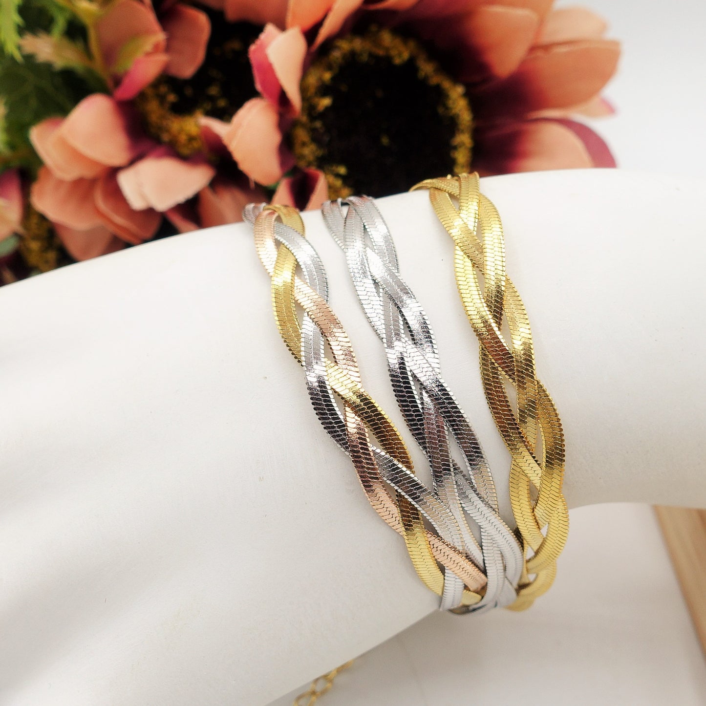 ELEONOR BRAID Bracciale - ACCIAIO inossidabile - Bracciale snake intrecciato