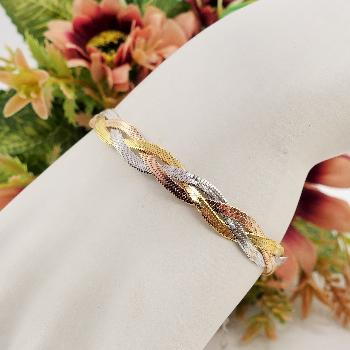 ELEONOR BRAID Bracciale - ACCIAIO inossidabile - Bracciale snake intrecciato
