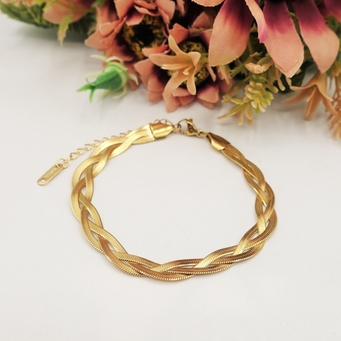 ELEONOR BRAID Bracciale - ACCIAIO inossidabile - Bracciale snake intrecciato