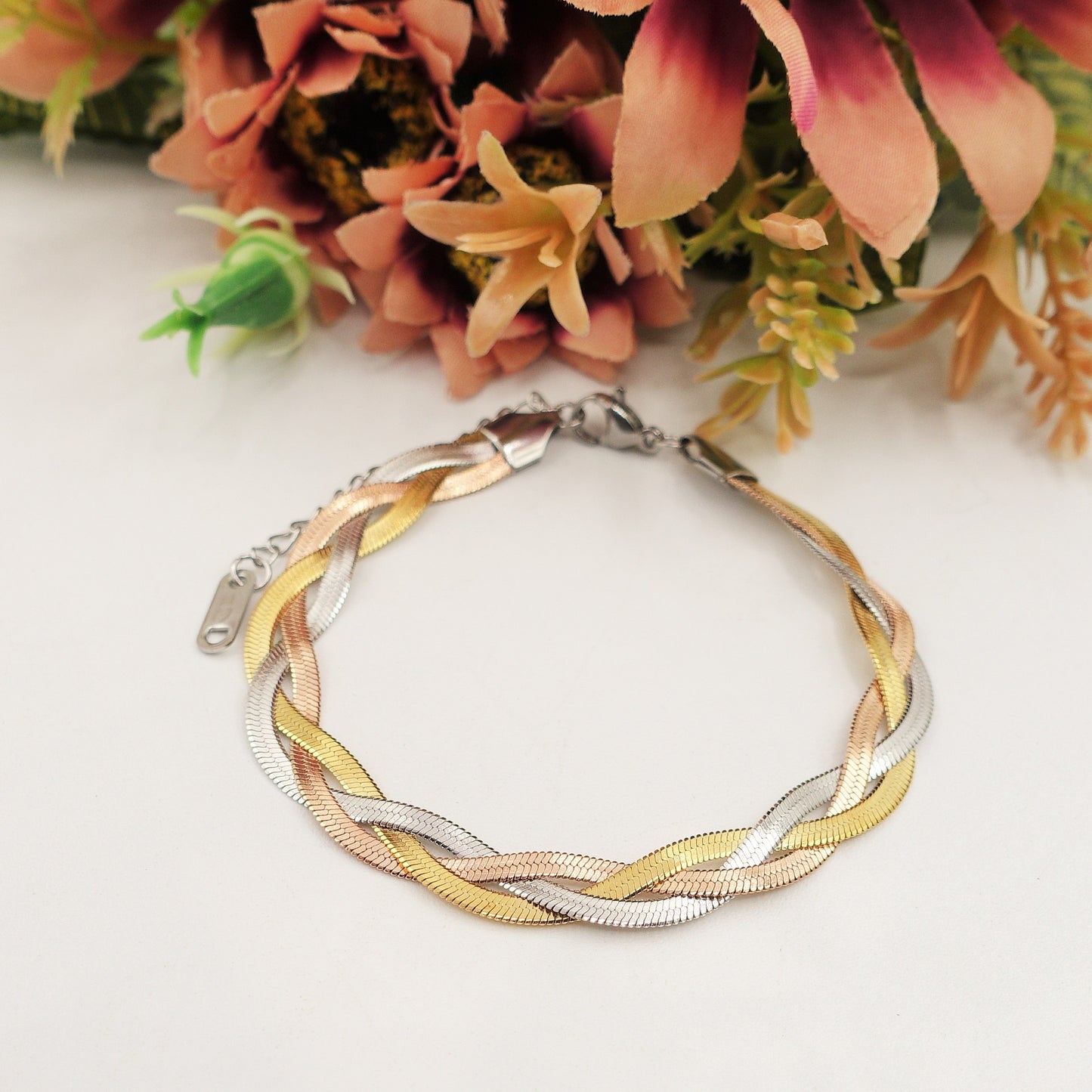 ELEONOR BRAID Bracciale - ACCIAIO inossidabile - Bracciale snake intrecciato