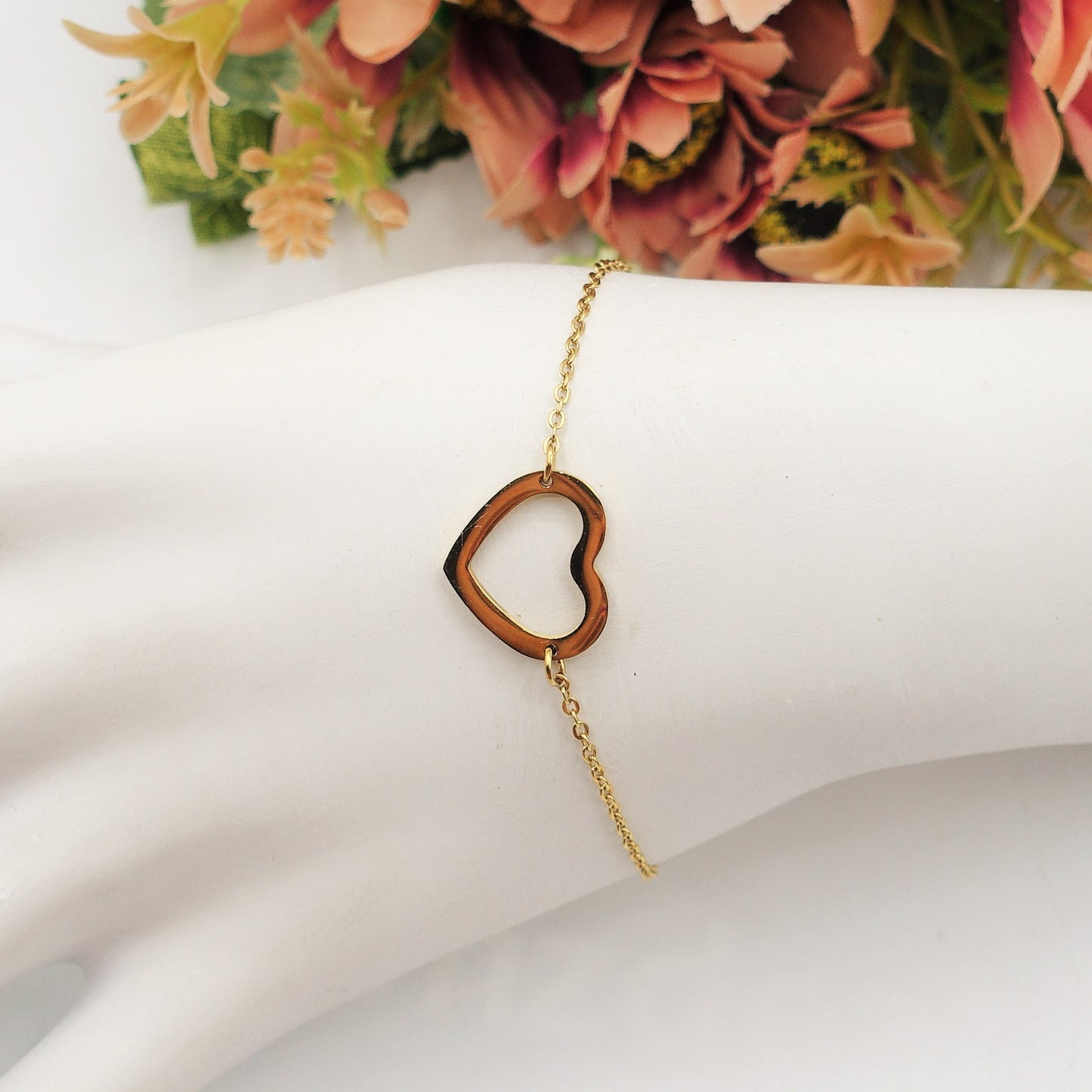 JOLIE - Bracciale cuore in acciaio inossidabile