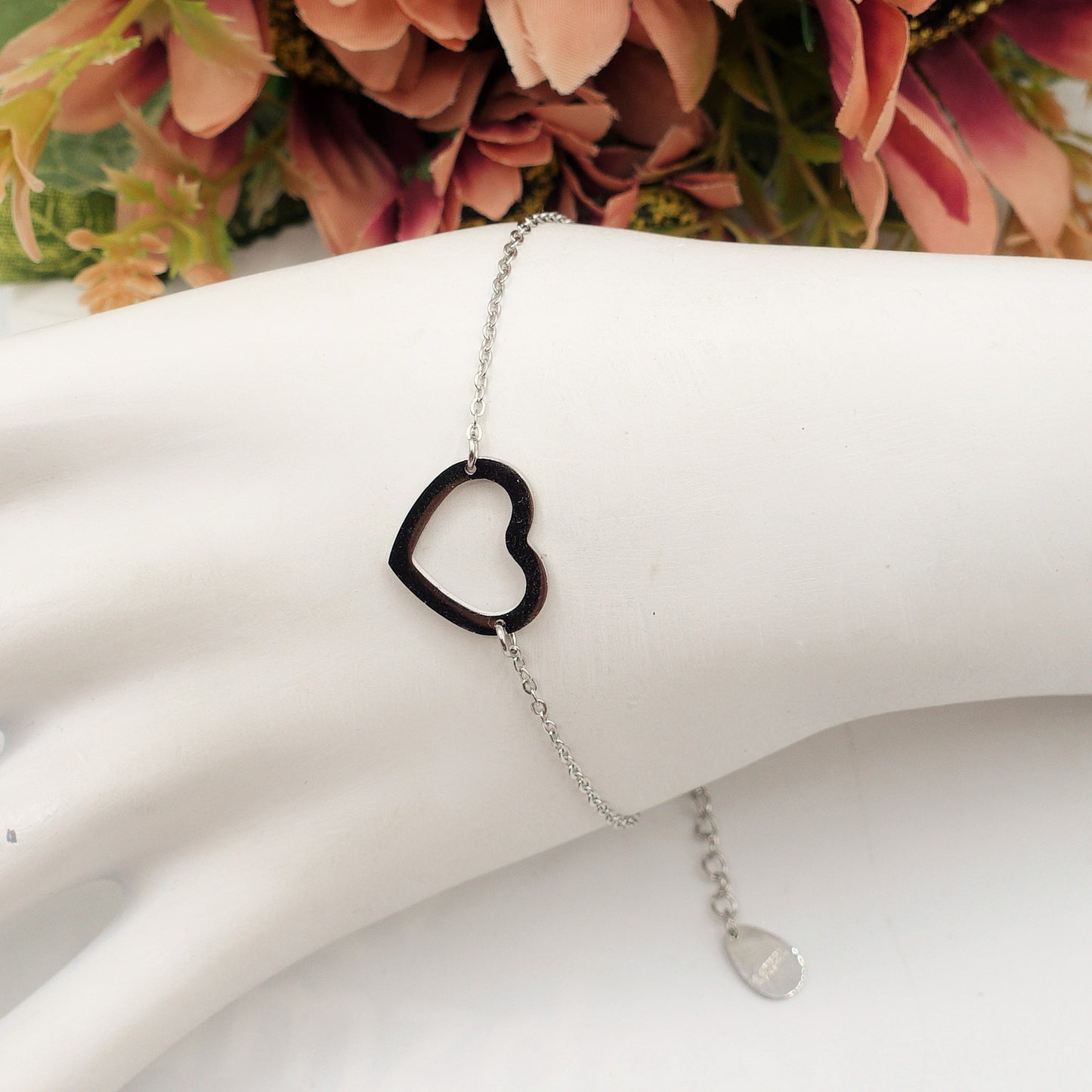 JOLIE - Bracciale cuore in acciaio inossidabile