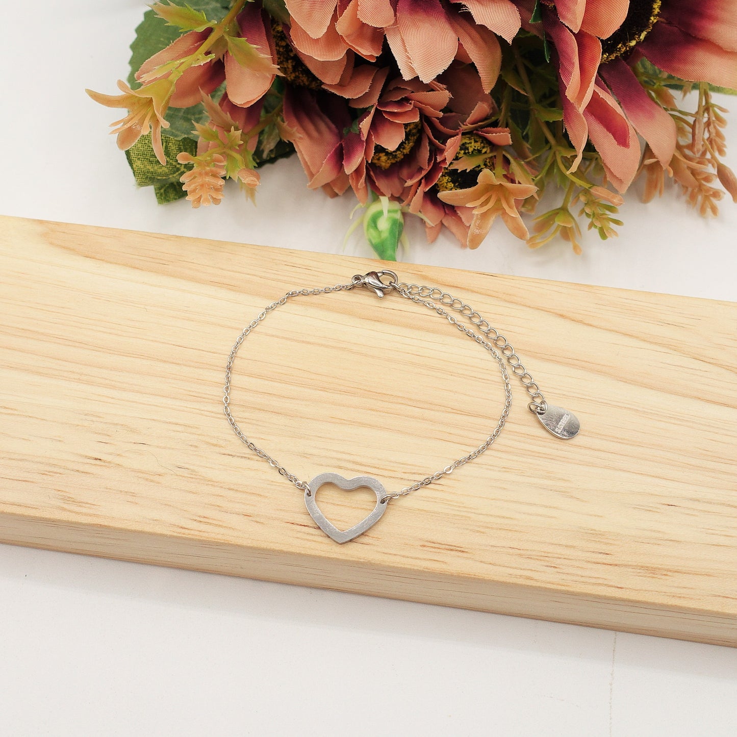 JOLIE - Bracciale cuore in acciaio inossidabile