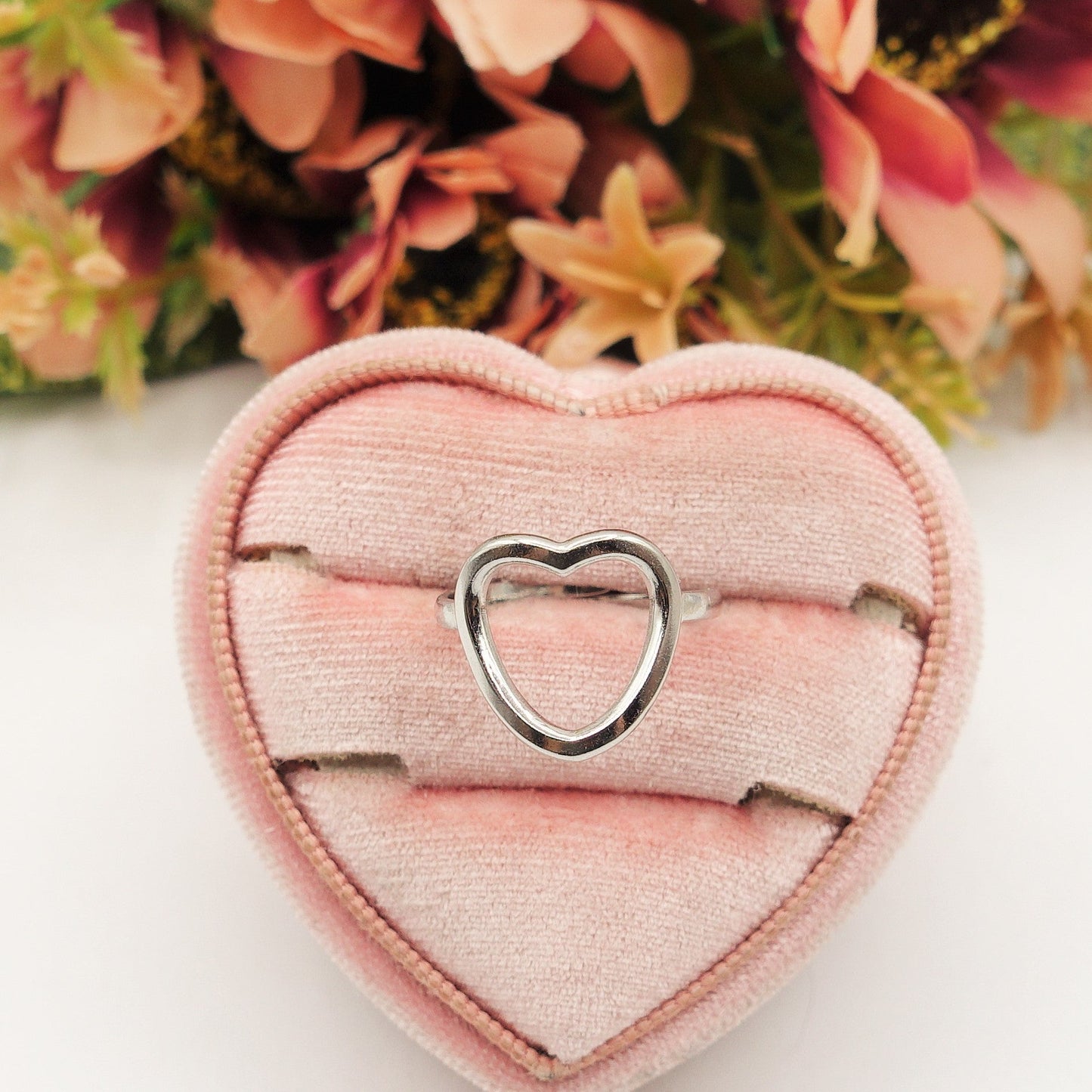 GISELLE ~ ACCIAIO INOSSIDABILE anello a cuore