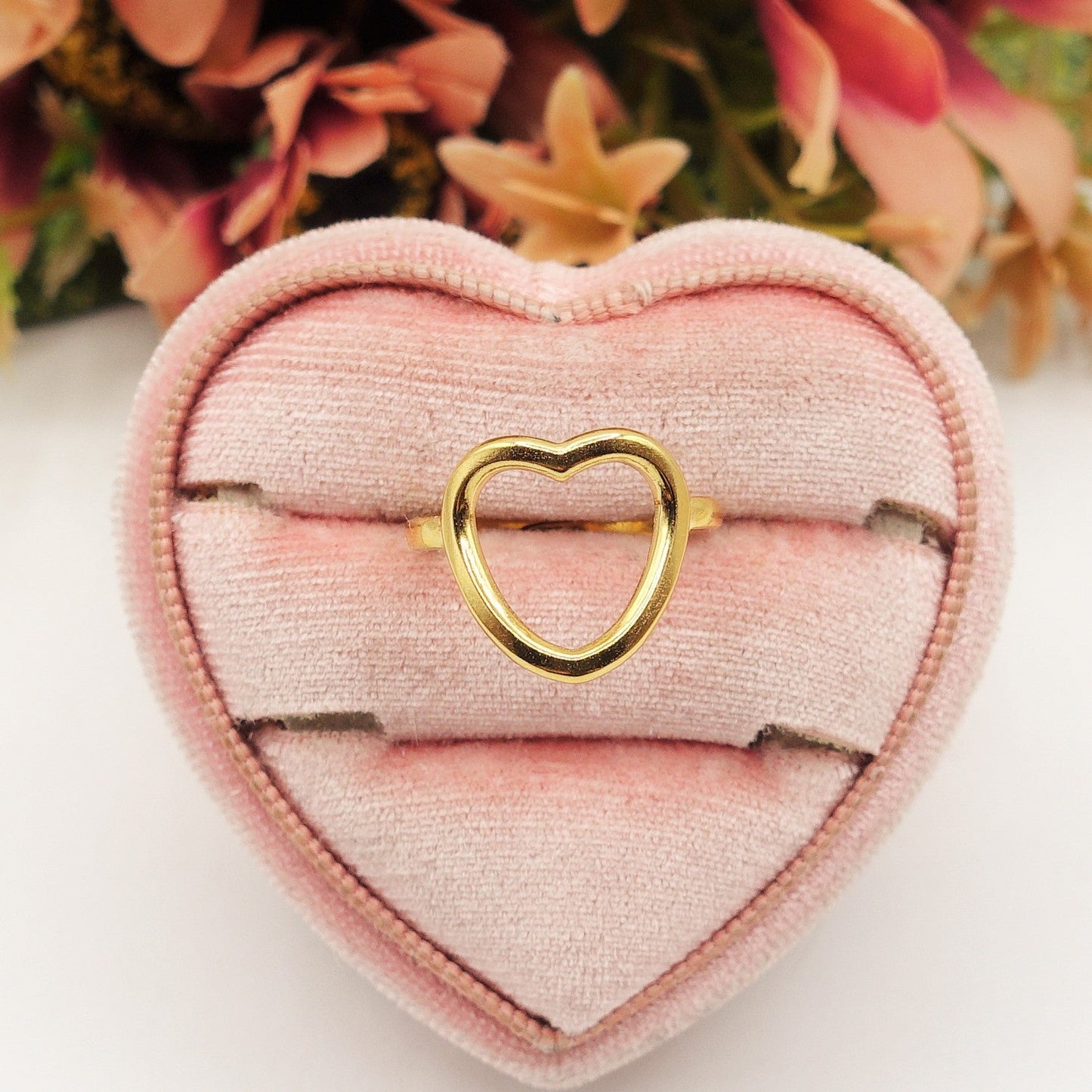 GISELLE ~ ACCIAIO INOSSIDABILE anello a cuore