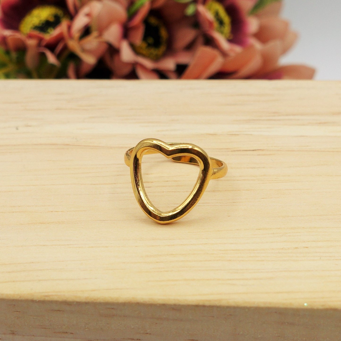 GISELLE ~ ACCIAIO INOSSIDABILE anello a cuore