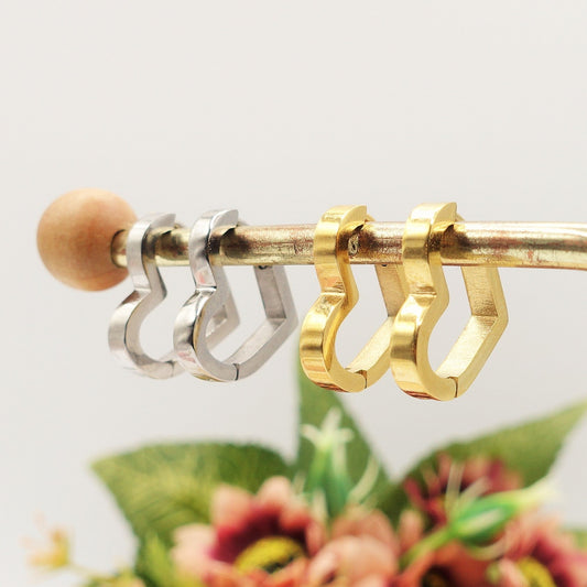 CHARLIZE - ACCIAIO INOSSIDABILE - Paio orecchini a cuore