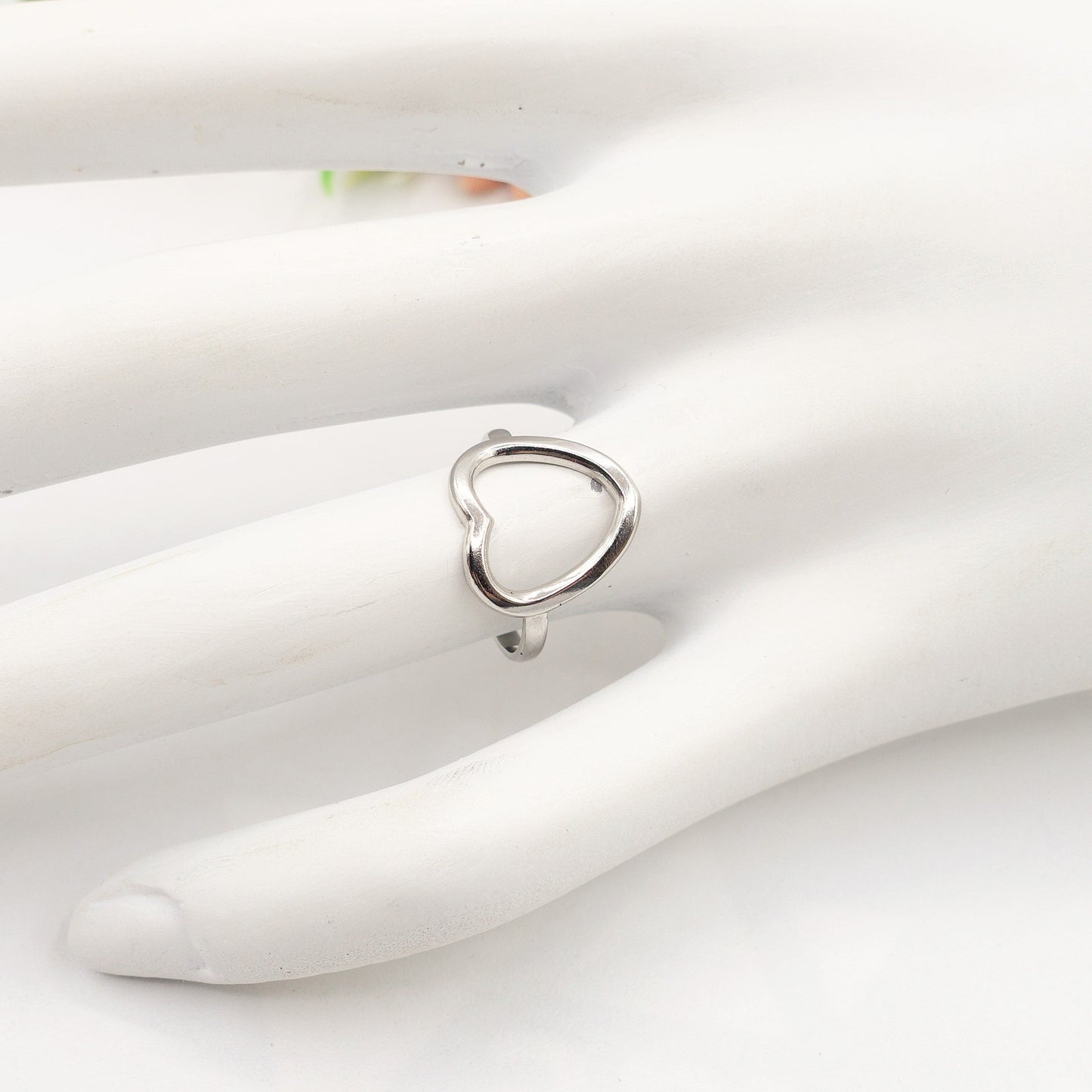 GISELLE ~ ACCIAIO INOSSIDABILE anello a cuore